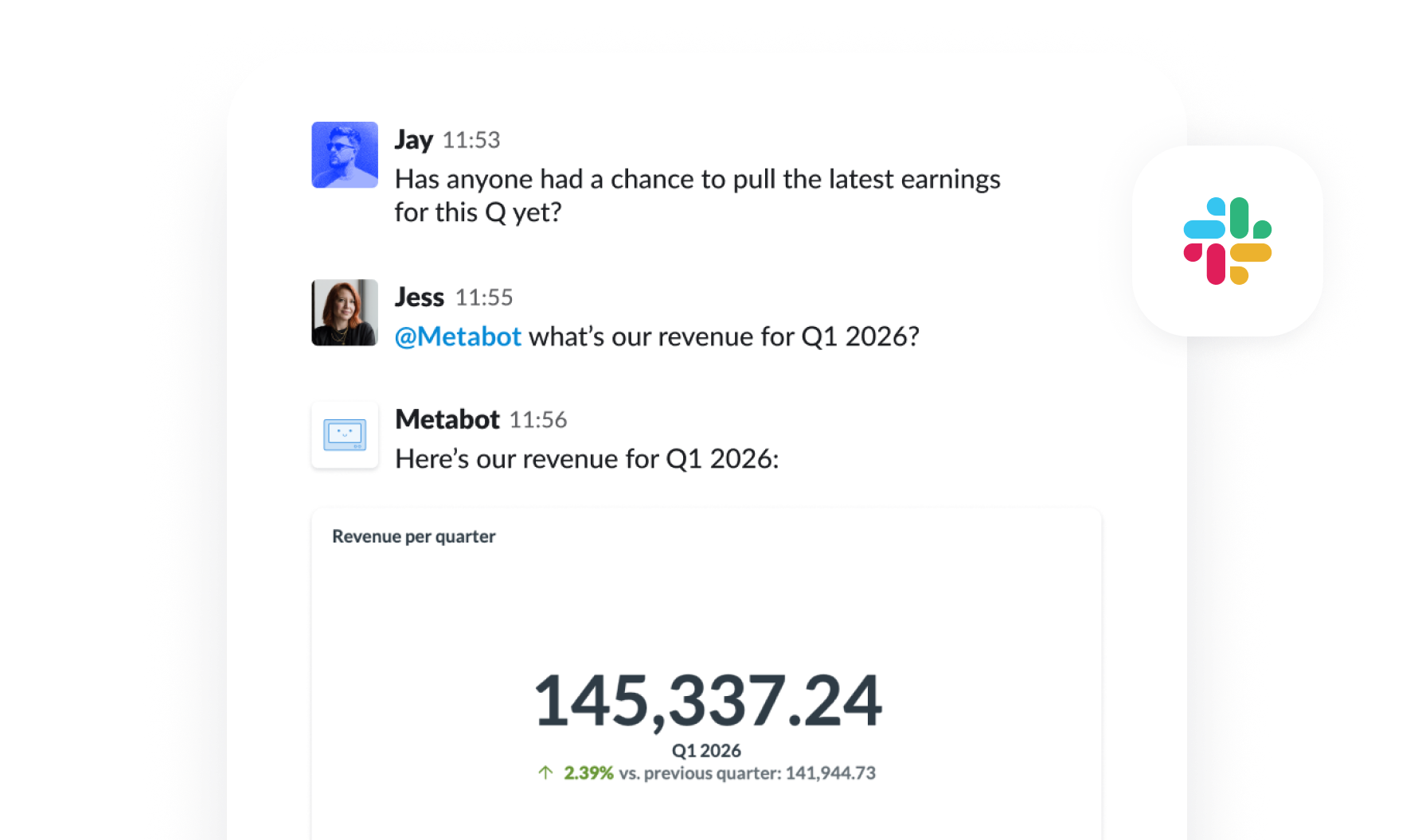 Metabot in Slack
