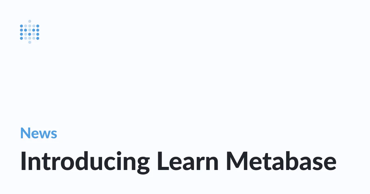 Introducing Learn Metabase Image
