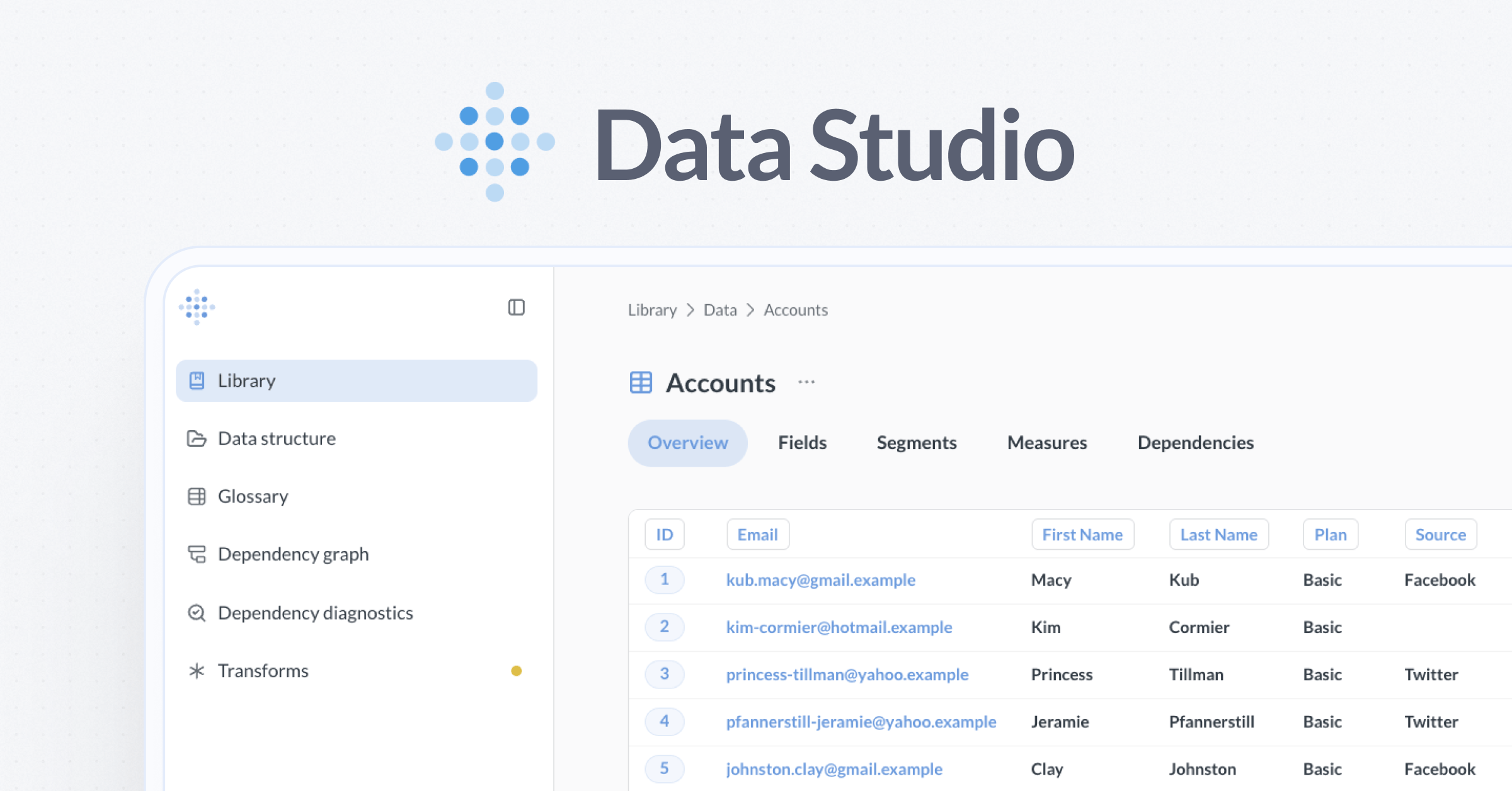 Meet Data Studio: tools to curate your semantic layer in Metabase Image
