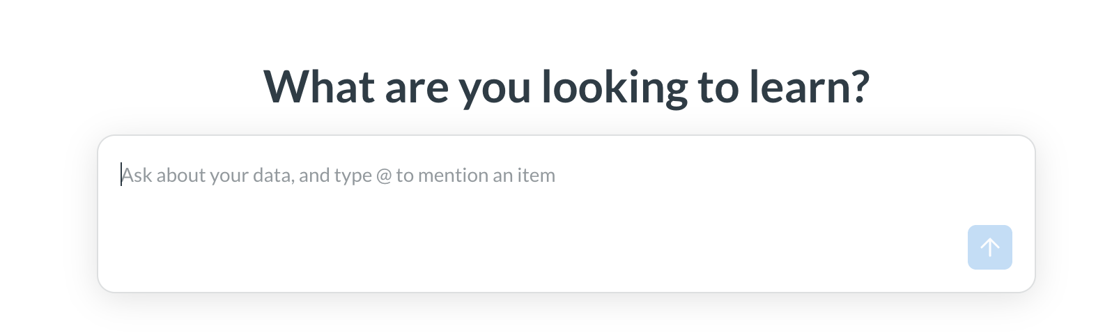 AI input